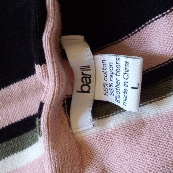 Bar III sleeves cotton blend side slits stretchy knit tunic summer blouse top - Picture 5 of 7